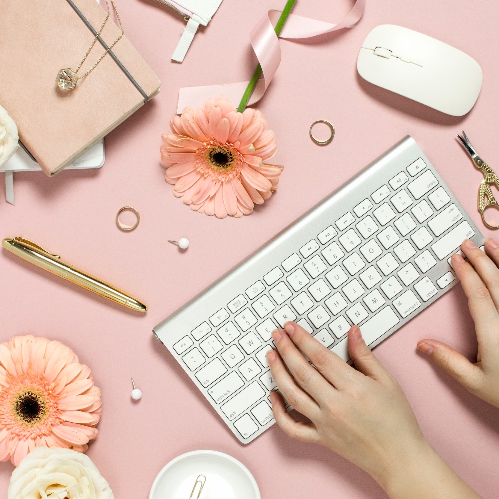 Square Keyboard Pink